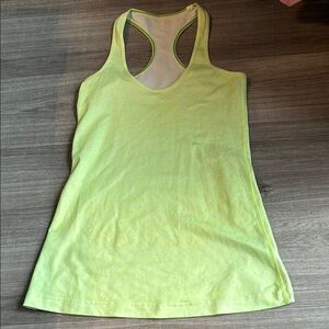 Lululemon Women’s Neon Yellow Racerback Tank Top